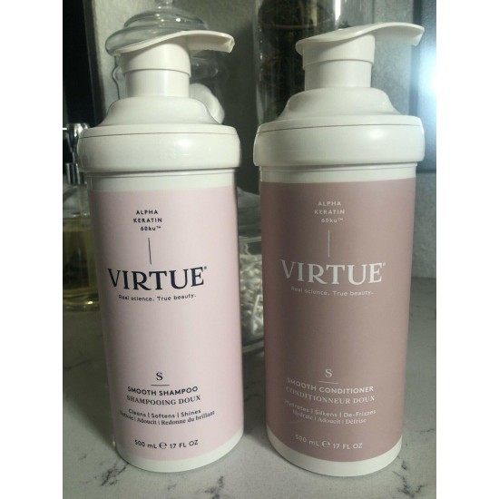 Virtue back bar smooth shampoo conditioner 90% full