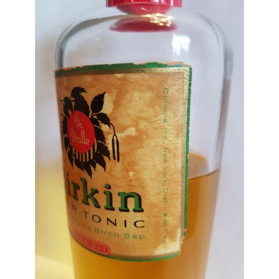 Vintage Dr Dralle Birkin Hair Tonic made in Germany by Georg Dralle 8.5 fl oz