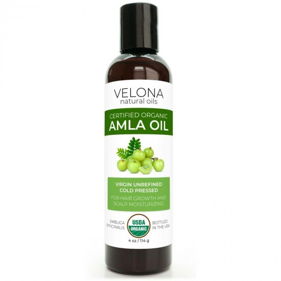 Velona Amla Oil USDA Certified Organic 2oz-7lb Virgin Unrefined Hair Growth