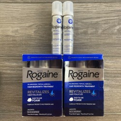 Rogaine 8-mo supply Hair Regrowth Men 5% Minoxidil Foam 8/2022, 10/2022, 01/2023