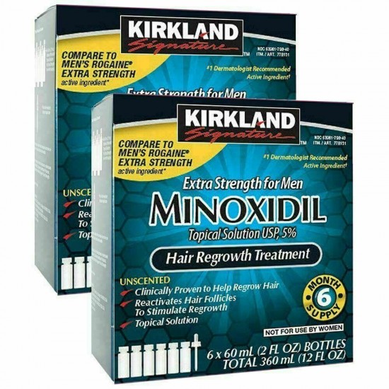 2 x Kirkland Minoxidil 5% Extra Strength  FREE SHIPPING THANKSGIVING