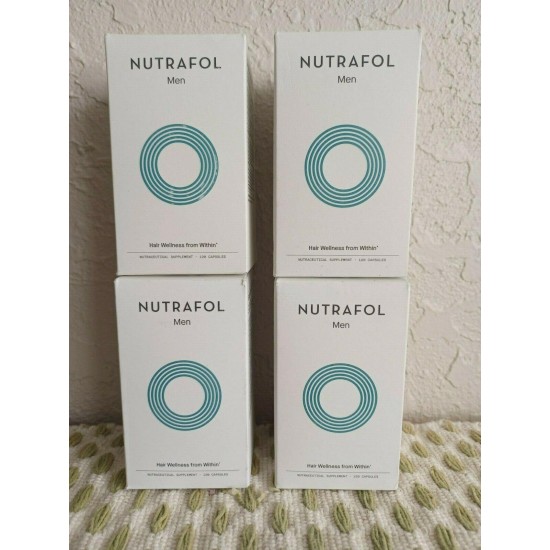 Nutrafol Men's Hair Growth Supplement - 4 bottles.   EXP 04/2023.