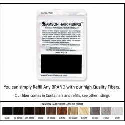 Samson Best Hair Loss Concealer Building Fibers LIGHT BROWN 300g Refill USA