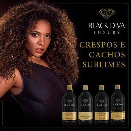 Treatment Ybera Black Diva Sublime Curls And Curls - 04 Items Curly Hair