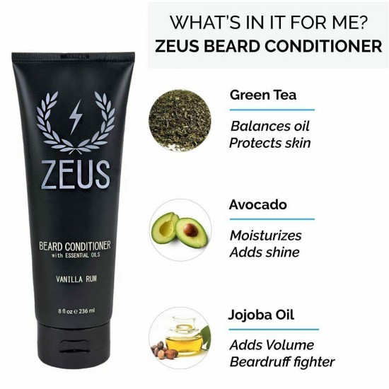 ZEUS Ultimate Beard Care & Styling Kit - 10 Pc Gift Set for Beard Enthusiasts
