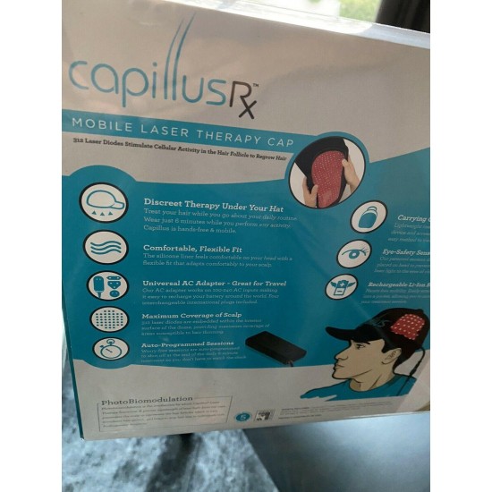 Capillus RX Hair Restoration Cap 312 Laser Diodes. New Unopened Box. Free Ship