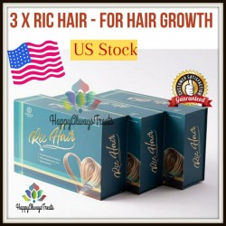 3X Boxes RIC HAIR - Promote Hair Growth -Strong Healthy Hair & Prevent Hair Loss