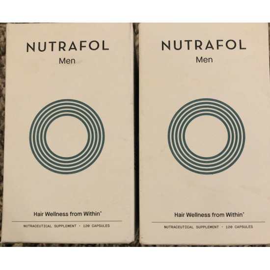 2pk Nutrafol Men Hair Growth Supplement - 120 (240 Total) Caps .  EXP 03/2023.