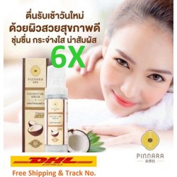 6 Coconut Oil Serum Pinnara Vitamin Stretch Marks Skin Face Body Hair Cold Press