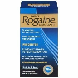 Rogaine Men's Extra Strength Unscented 2 oz (Pack of 4)