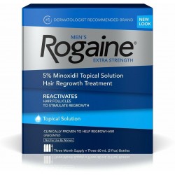 Rogaine Men's Extra Strength Unscented 6 oz (Pack of 2)