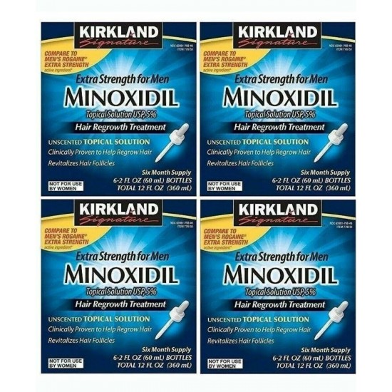 1/2/3/4 6 12/24/36 Months Kirkland Signature Minoxidil 5% Hair Regrowth Solution