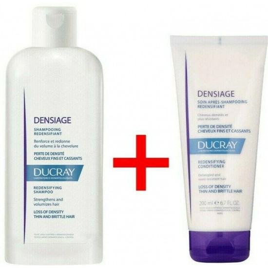 Ducray Densiage PACK Redensifying Shampoo +Conditioner +Serum care hair density