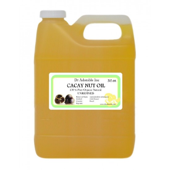 CACAY NUT OIL UNREFINED Hair Growth Skin Anti Aging Body Care Health Pure Fresh