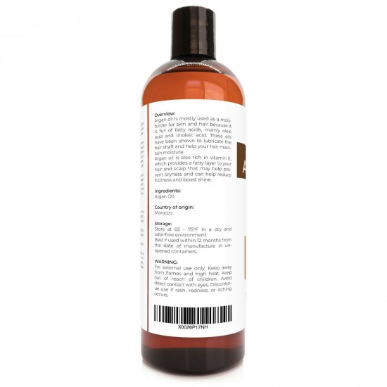 Velona USDA Certified Organic Argan Oil 2 oz - 7 lb | Moroccan Unrefined