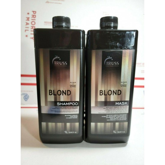 Truss Professional Blond Shampoo & Mask 33.81 oz / New / Free Shipping