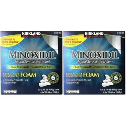 Kirkland Minoxidil5% Hair Loss Foam Ships Worldwide, Long Exp Date