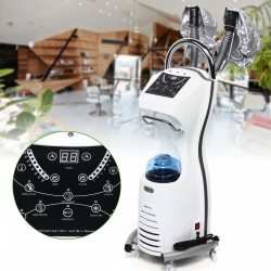 Stand Hair Dyeing Machine 7 In 1 Professional Electric Hair Steamer With Wheel