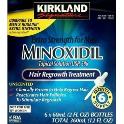 72 MONTHS KIRKLAND MINOXIDIL 5% MENS HAIR LOSS REGROWTH EXTRA STRENGTH Exp 03/23