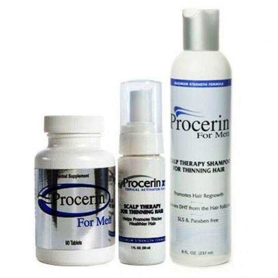 Procerin Hair Loss and Thinning Hair Kit w/Shampoo, Vitamin & Foam, EXP:12-2023