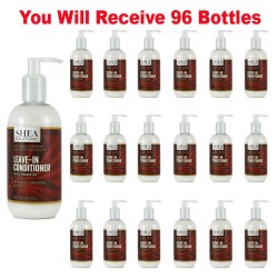 96x Organic Shea Butter Leave-In Hair Conditioner Bulk Wholesale Lot Closeout