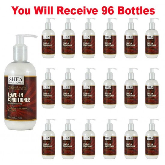 96x Organic Shea Butter Leave-In Hair Conditioner Bulk Wholesale Lot Closeout
