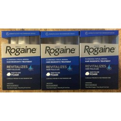 Lot (9) Months Supply Mens Rogaine Foam Hair Regrowth Treatment Free Shipping