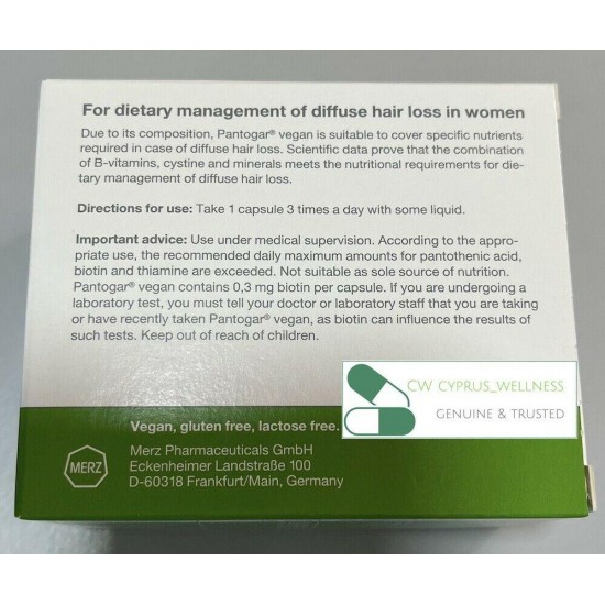 Hair regrowth / loss vitamins from Germany 90 / 270 / 540 caps 1/3/6 boxes Merz