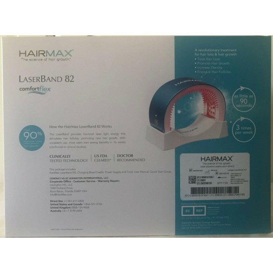 HairMax LaserBand 82 Comfortflex Hair Loss Treatment & Growth Laser Light Device