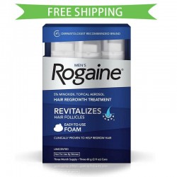 Rogaine Foam Hair Loss & Regrowth Treatment 5% Minoxidil - Multi Month Supply