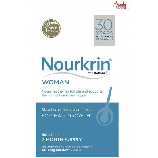 Nourkrin Woman Hair Growth 3 Months Supply 180 Tablets - EXP:11/2023 FREE SHIP