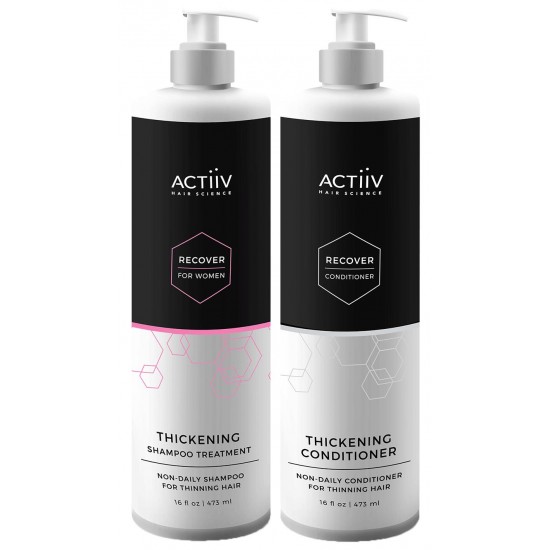 Actiiv Recover Thickening Cleansing for Women Thickening Conditioner Duo 16OZ