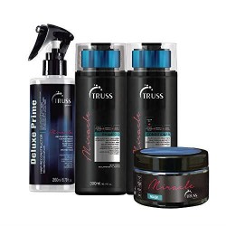 Truss Deluxe Prime Hair Treatment Bundle with Miracle Shampoo, Miracle and Hair
