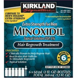 12 Months Kirkland Extra Strength Men Hair Loss Regrowth 5% Minoxidil 09/2022