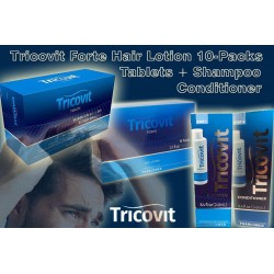 TRICOVIT Forte Hair Lotion Monthly 10-Pack Shampoo + Conditioner + Tablets