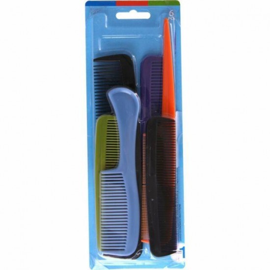 Vintage GOODY 1989 Family Pack Hair Combs New Old Stock - Package Wear
