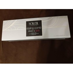 Soleil Professional Styling Comb, Silver/Pink w/250-450 Degree Heat! MSRP $350