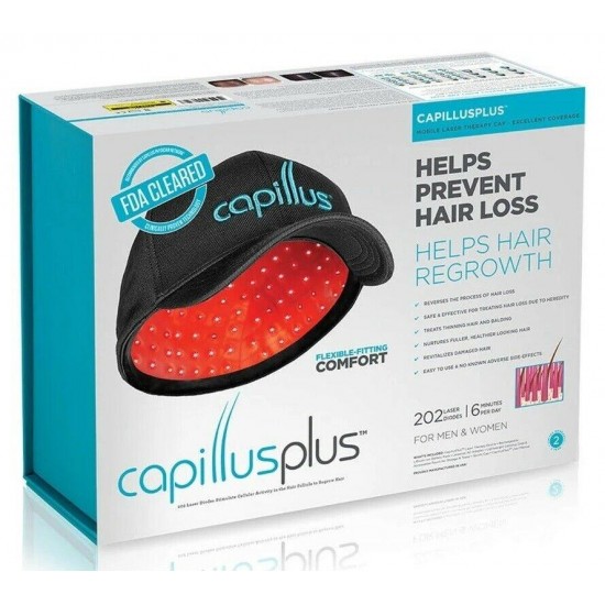 Capillus Plus Laser Therapy Cap For Hair Regrowth Prevents Hair Loss NEW