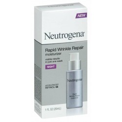 Neutrogena Rapid Wrinkle Repair Moisturizer 1 Ounce Night (29ml) (6 Pack)