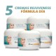 5 Cremas Rejuvenecedoras Día Limpieza Facial Profunda Células Madre 100% NATURAL