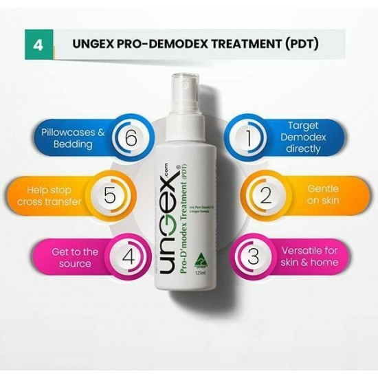 Demodicosis Solution to Treat Demodex Mite Acne Rosacea Blepharitis Chalazion