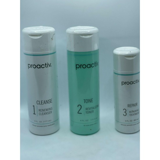 Proactiv 5pc 90 day Kit Proactive 3 Step System + Acne Body Wash, Amazonian Mask