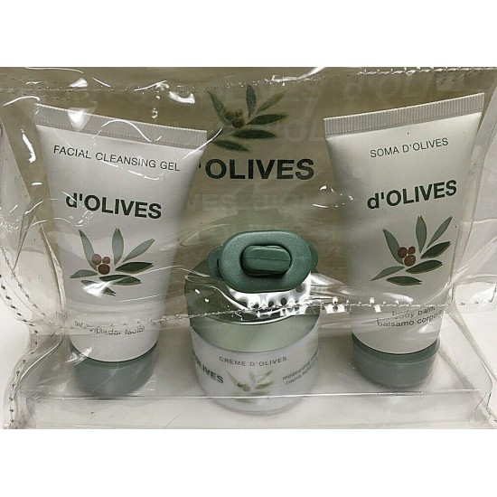 SOMA D'OLIVES FACE MOISTURIZING, CLEANSING GEL & BODY BALM NIP made in SPAIN!