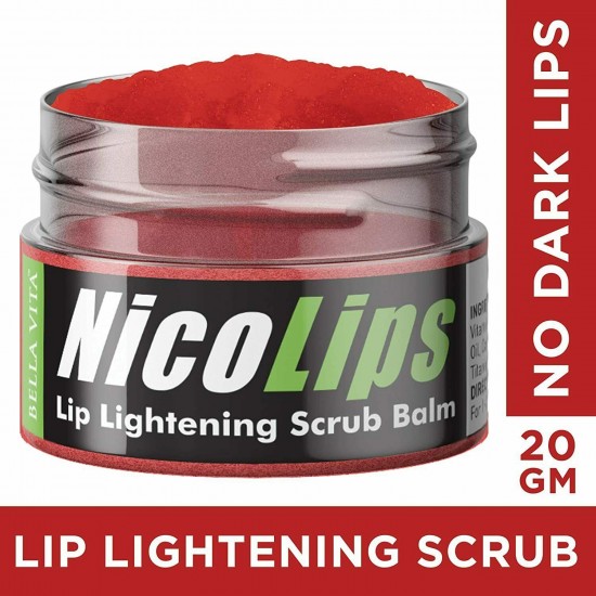 10XBella Vita Organic NicoLips Lip Balm Scrub Lightening Dark Lips For Men&Women