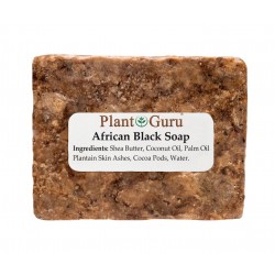 Raw African Black Soap Organic 100% Pure Bar From Ghana Bulk Face Acne Body Wash