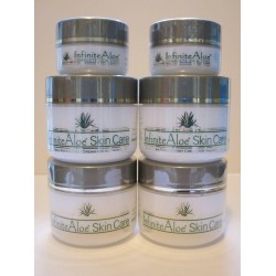 INFINITE ALOE ORIGINAL SCENT ORGANIC CREAM 8oz x 4+ 2oz x 2 BATCH 11xxA SEP MADE