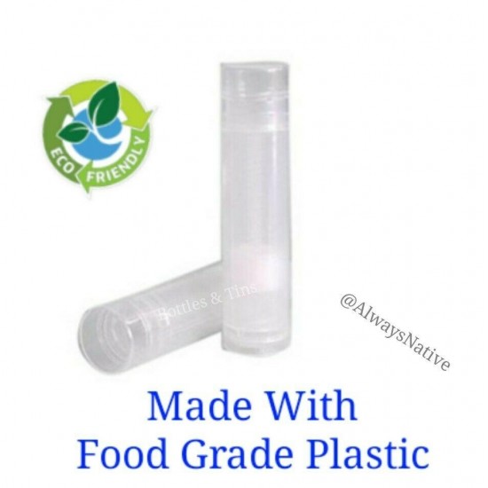 1200 Empty New Lip Balm tube+cap BPA Free Chapstick bulk container .15oz 5ml