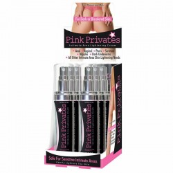 BODY ACTION PINK PRIVATES INTIMATE LIGHTENING CREAM 1 OZ BOTTLE COUNTER DISPLAY