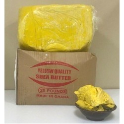 Raw SHEA BUTTER Unrefined Organic Yellow Gold Pure Premium Quality 2oz - 50Lbs