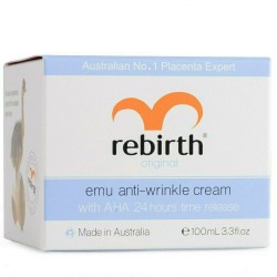 Rebirth Emu Anti-Wrinkle Cream Reduce Wrinkles Brightens Skin Nighttime 10x100ml